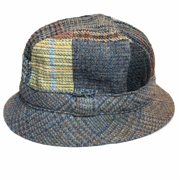 Hanna Hats Donegal Patchwork Tweed Wool Medium Unisex - Picture 6 of 12